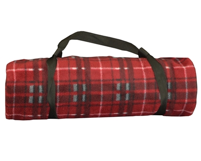 Waterproof Red Plaid Blanket